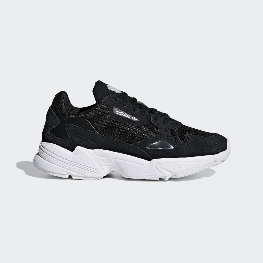 Adidas Women's Falcon Originals Shoes Black/White Ireland B28129